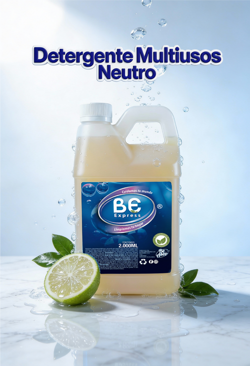 Detergente Multiusos Neutro Be Express - Limpia sin dañar superficies